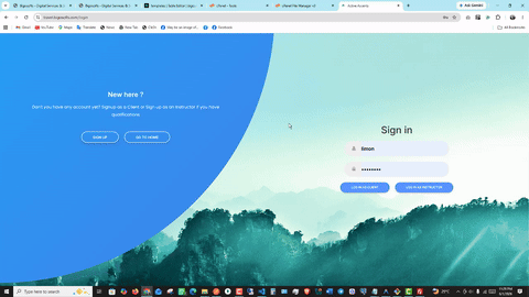 Sliding Login Form